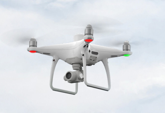 DJI Phantom 4 RTK drone in flight