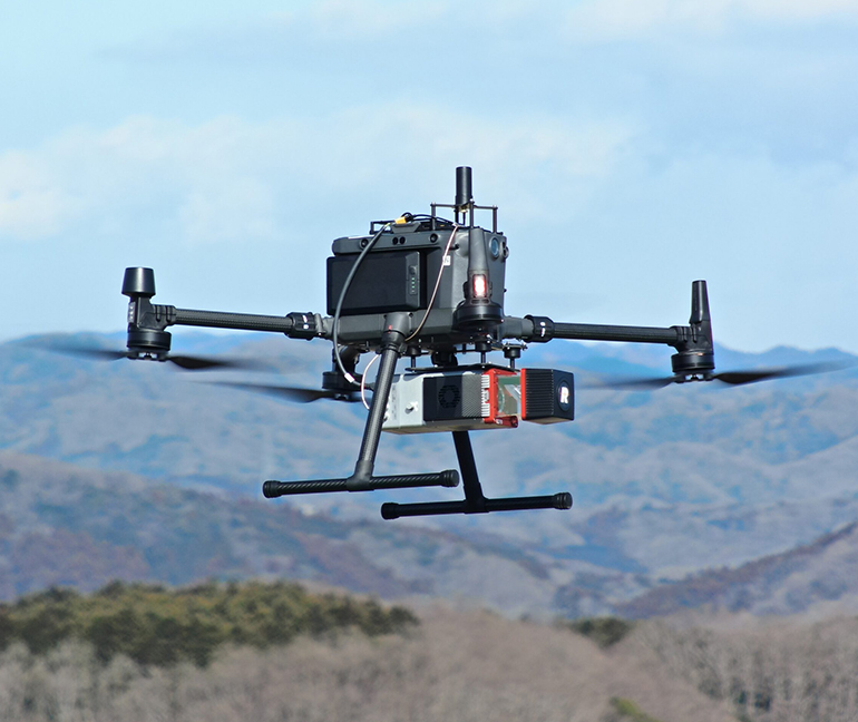 RIEGL miniVUX 3UAV UAV-LiDAR system right side