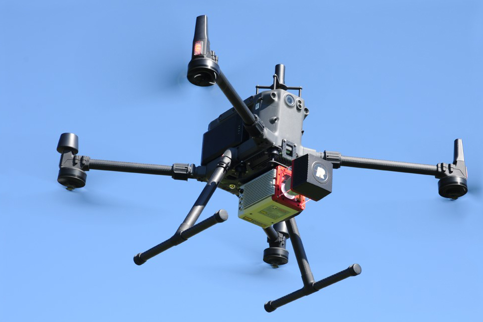 reigl miniVUX-3UAV system in flight