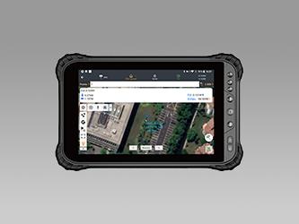 landstar 8 open job on tablet on gray gradient background