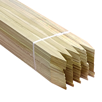 bundle of poplar wooden survey laths